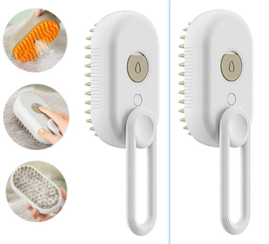 Dog/Cat Steam Brush Steamy, 3in1 Electric Spray Cat Hair Brushes for Massage